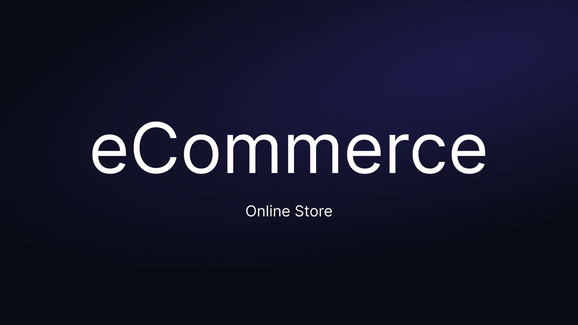 Hero image for eCommerce Project